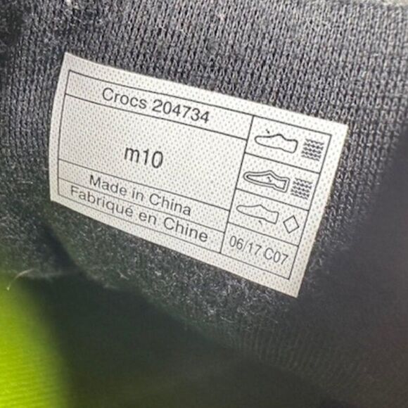 Crocs Kinsale Static Lace-Up Closure Sneakers - Black Size 10 - Picture 13 of 13